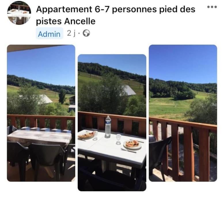 Appart Tres Ensoleille 5-6 Pers Au Pied Des Pistes Ancelle Eksteriør bilde